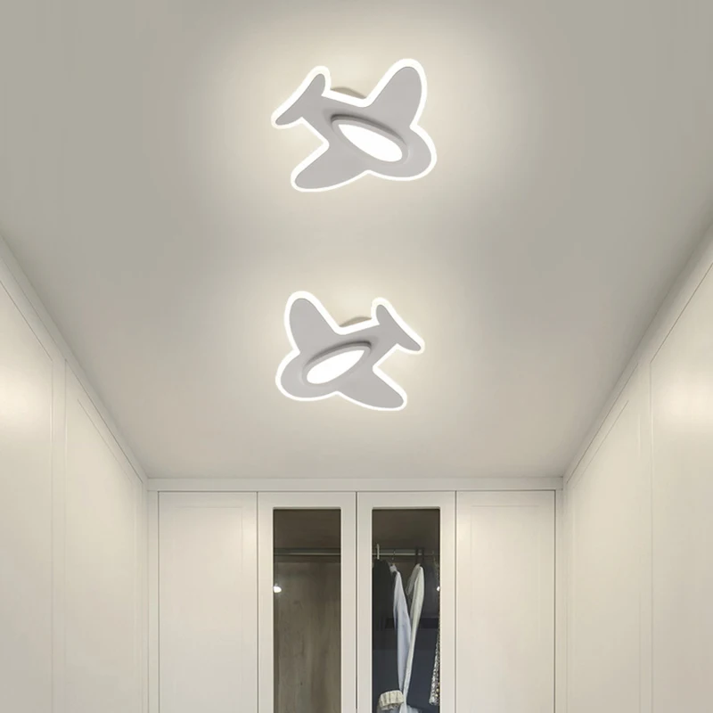 Aircraft LED wall lamp children's room light modern simple Nordic boy baby gril bedroom minimalist bedside lamp 16w indoor lamps