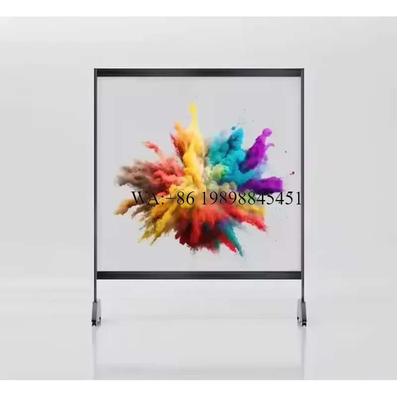 WMWMNU Transparent Indoor/Outdoor Full Color LED Crystal Film Display with 2.5mm Pixel Pitch Glass LED Strip Display Screen