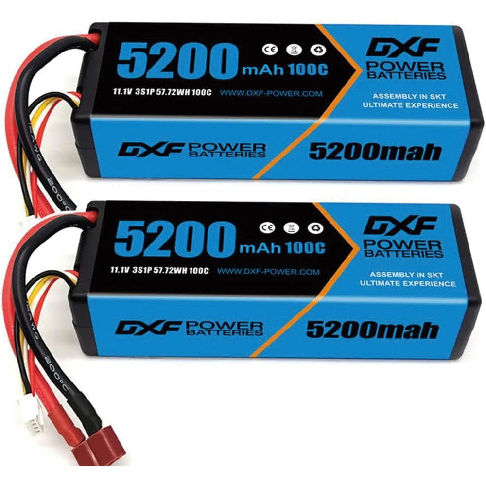 DXF Batterij 2S 3S 4S 6S Lipo 7.4V 11.1V 14.8V 15.2V 22.2V 10000mah 8400mah 6500mah 8000mah 7000mah 6200mah 100C 120C voor RC Auto