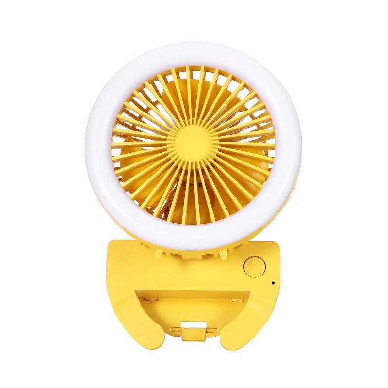 

NEW-Handheld Fan Clip On Phone Portable Fan 3 Speeds USB Rechargeable Fan For Girls Woman Outdoor Travel