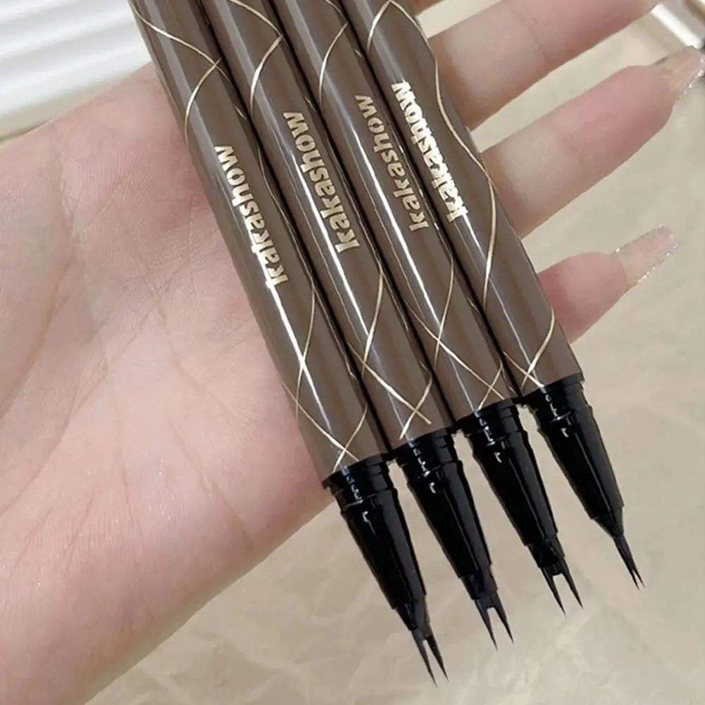 Eyeliner liquide à double pointe fourchue, stylo à cils inférieur, pointes de crayon inférieures en 1, doublure à séchage fin 2 cils lisses et ultra rapides 2 G6I7