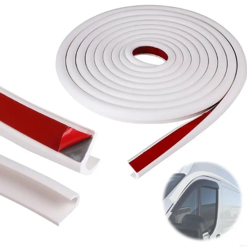 

Upgrades TPE Rain Guard for Motorhome Roof Hassle Installation Drainage Channel Maintains Comfort In Rainy Weather
