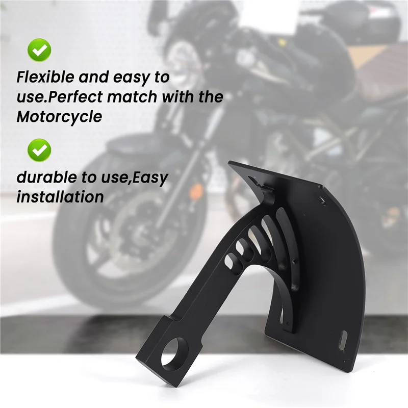 

Motorcycle 25MM Axle Side Mount License Number Plate Holder Swingarm Mount Curved Vertical Bracket For Suzuki Honda