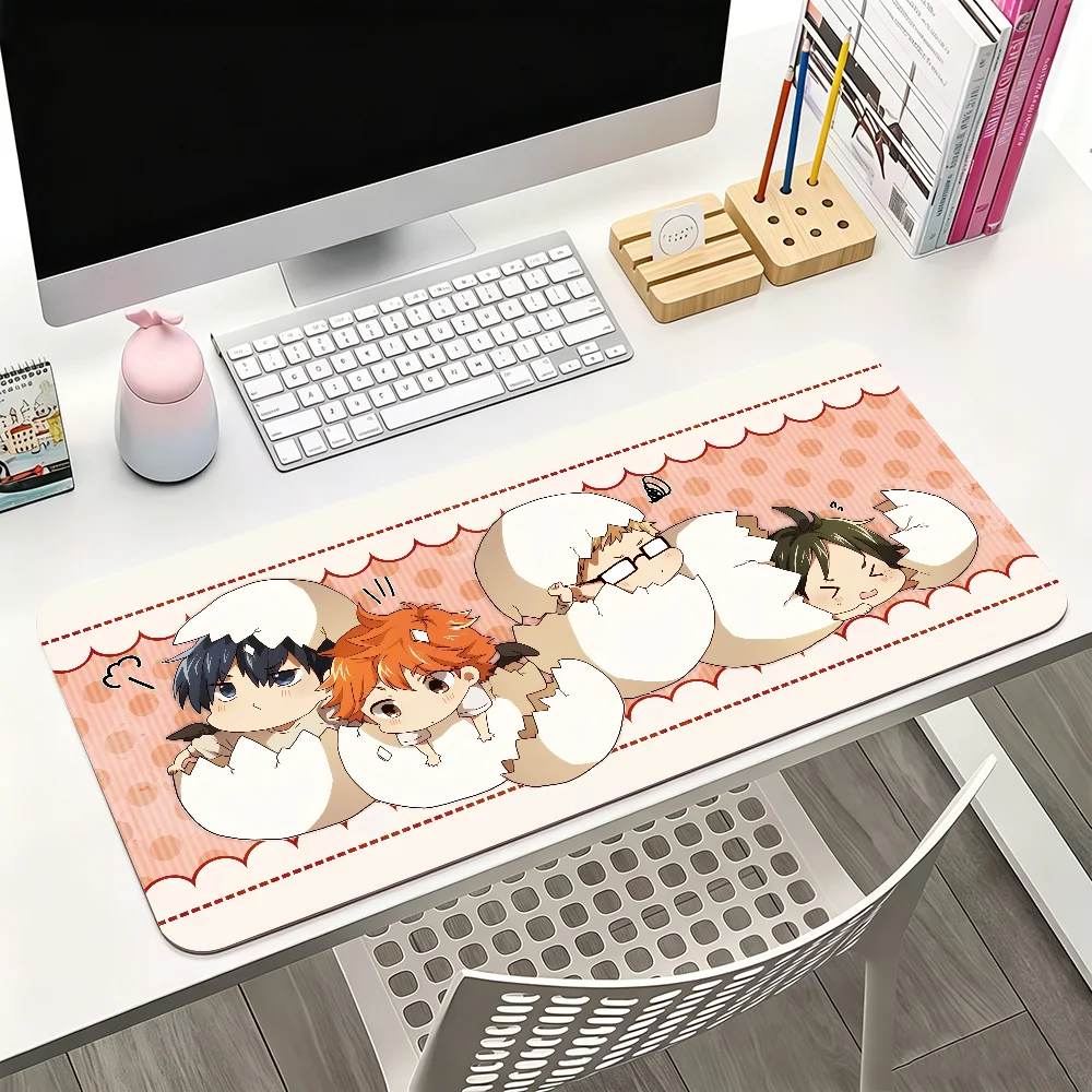 Anime H-Haikyu!! Mouse Pad Large Non-Slip Waterproof Mat Stitched Edge Keyboard Pad for Gaming Daily Office view 6