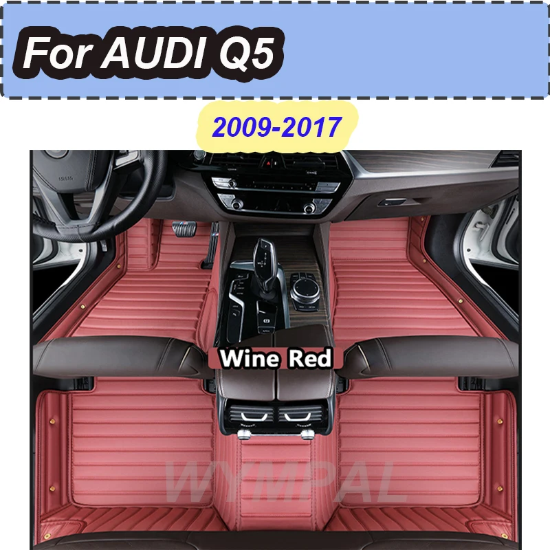 

LUXURY Car floor mats for AUDI Q5 2009 2010 2011 2012 2013 2014 2015 2016 2017 Custom auto foot Pads automobile carpet cover