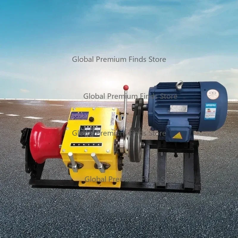 5T Belt-Driven Electric Cable Winch (Portable): HOT SALE for Civil Construction Lifting/Pulling