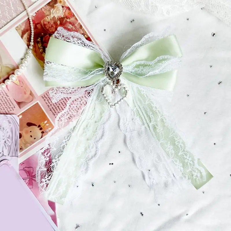 A52E Zarte Schleifen Haarschmuck Haarteil Geburtstagsgeschenk Geeignet für verschiedene Altersgruppen – Detail 10