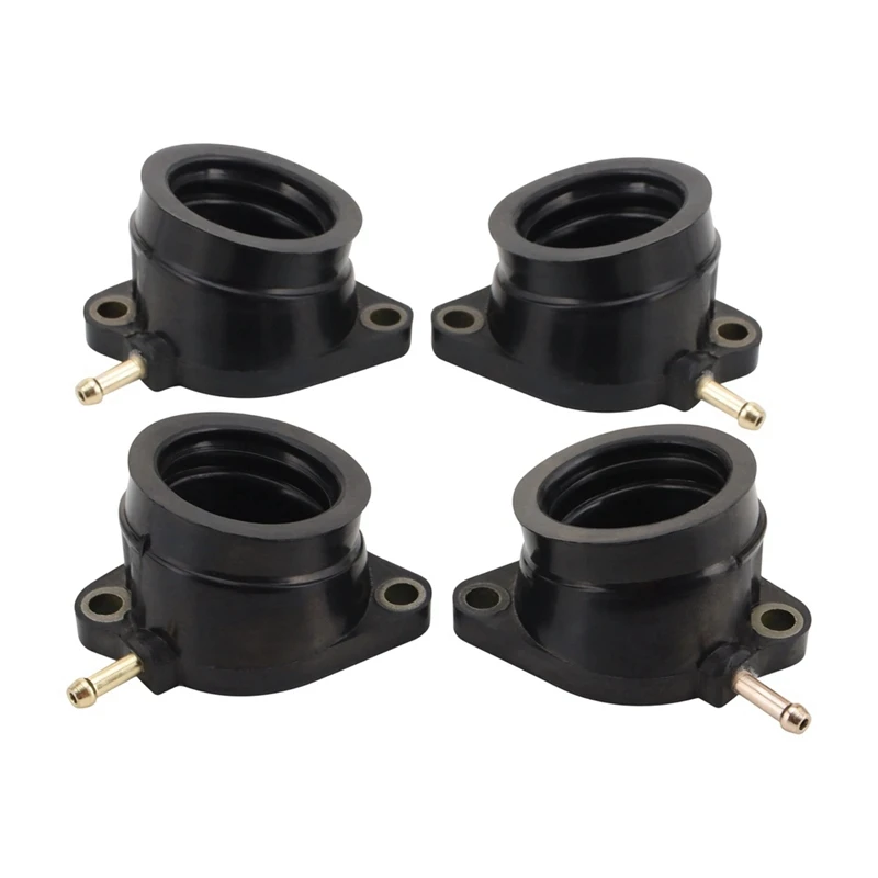 Super Sale 4Pcs Motorcycle Parts Carburetor Interface for Yamaha FZS600 FAZER 5DM Intake Carburetor Outlet Manifold 5DM-13586-01