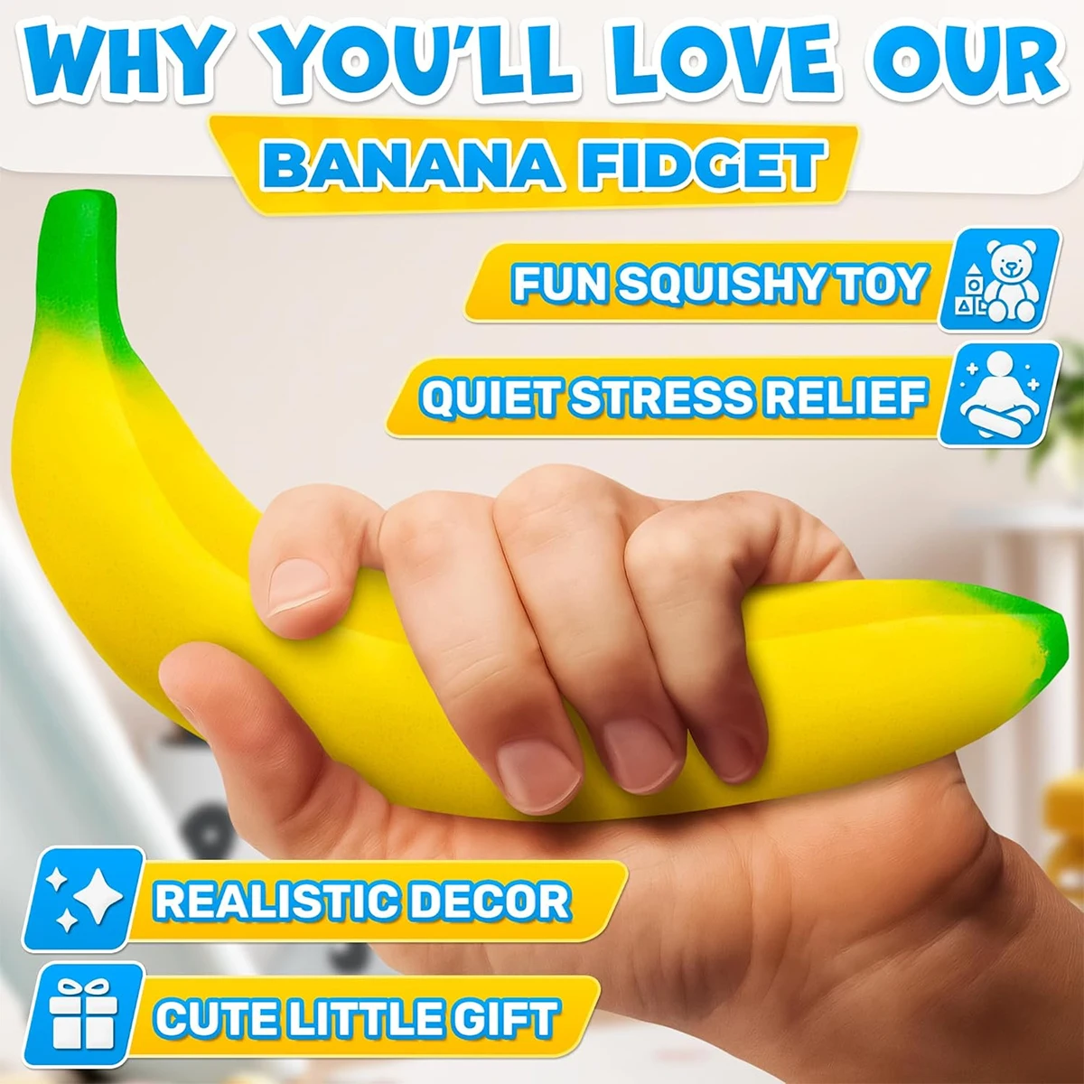 3 Stück/2 Stück/1 Stück Packung Ultra-Weiche Bananenförmige Langsam Rückfedernde, Realistische Bananenförmige, die Auch Verwendet Werden Können – Detail 5