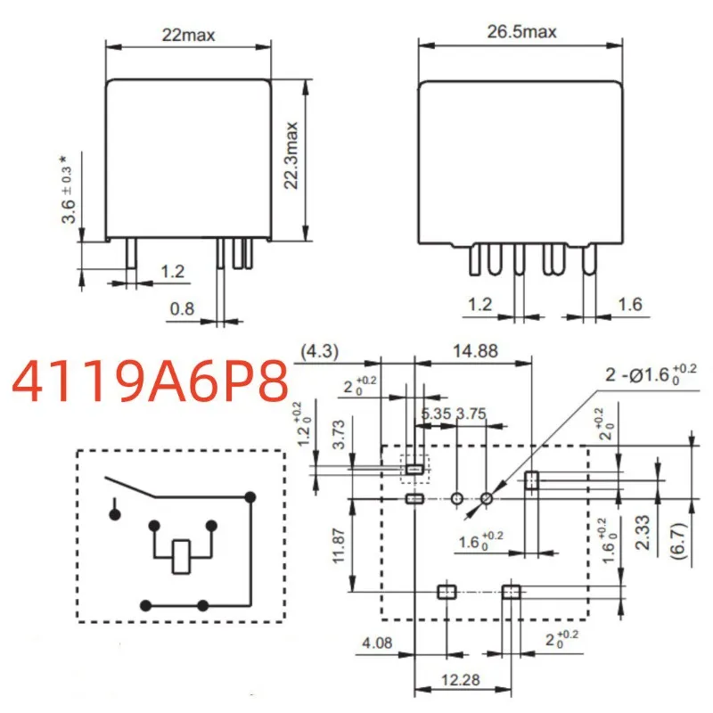 New 1pcs/lot 6pins 30A PLID NC3 024-1H2GS3 4119A6P8-24V