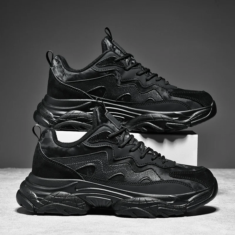 

Men's sports shoes winter fashion new plush warm comfortable casual outdoor anti slip wear-resistant running casual sports shoes