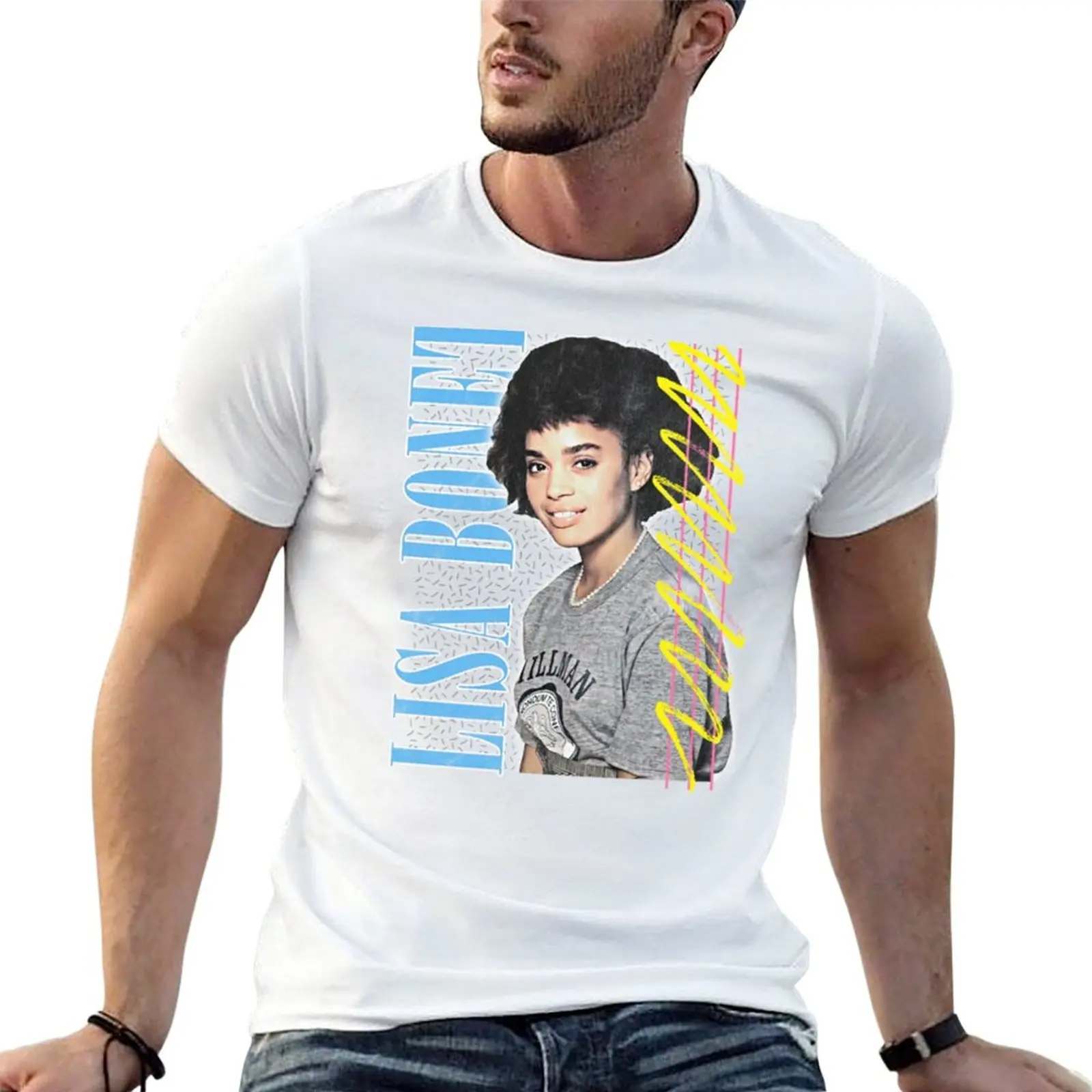 Camiseta Lisa Bonet, camiseta para hombre, camisetas de verano para hombre, camiseta ajustada para hombre, camiseta de lujo