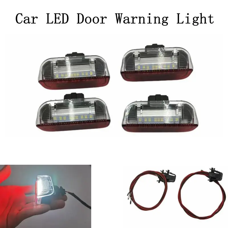 LED Origin Door Warning Light interior LAMP LIGHTS+Cable WIRE For Golf Jetta MK5 MK6 Passat B6 B7 CC TIGUAN 3AD 947 411
