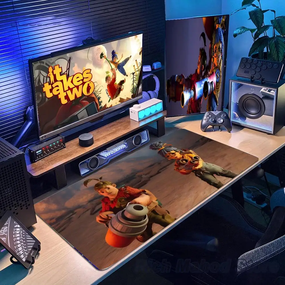 It Takes Two Mouse Pad Mousepad Large Gaming Mouse Pad LockEdge Thickened Computer Keyboard Table Desk Mat