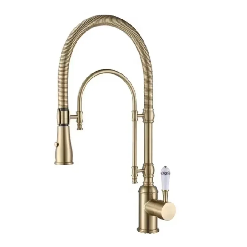 

360 Degree Rotation Modern Design Kitchen Faucet Mixer Black Flexible Silicone Hose with Lead-Free Brass for Kitchen Sink