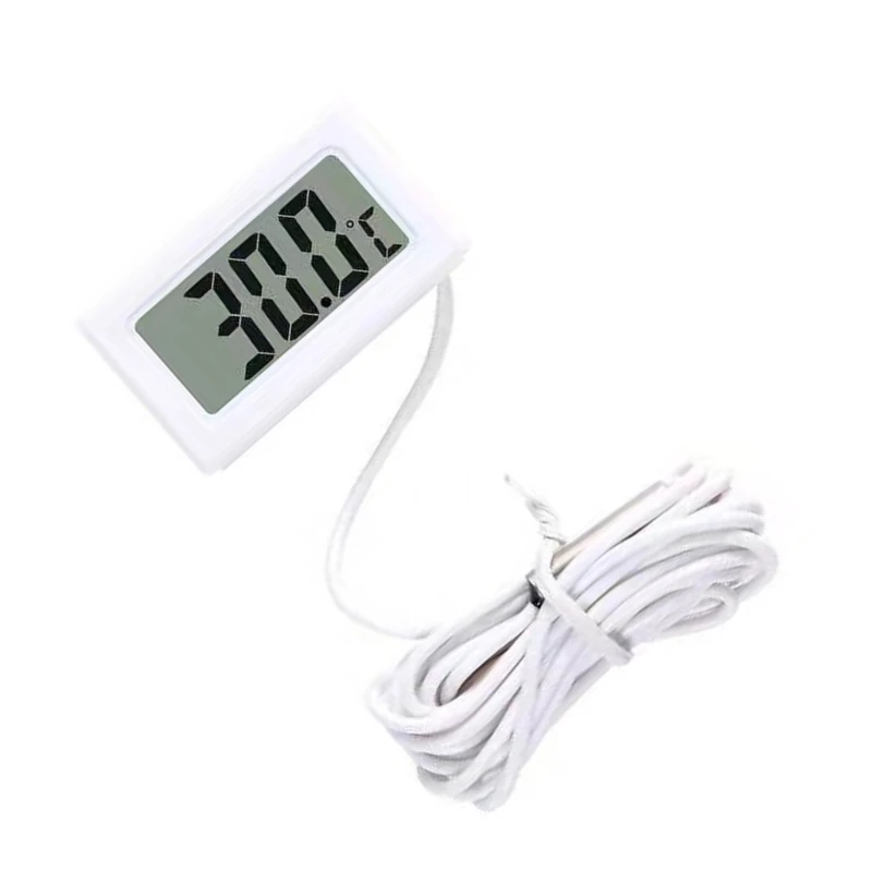 Digital Thermometers with Waterproof Probe LCD Thermometers for Fridge Temperature Monitor Temperature Measuring Meter