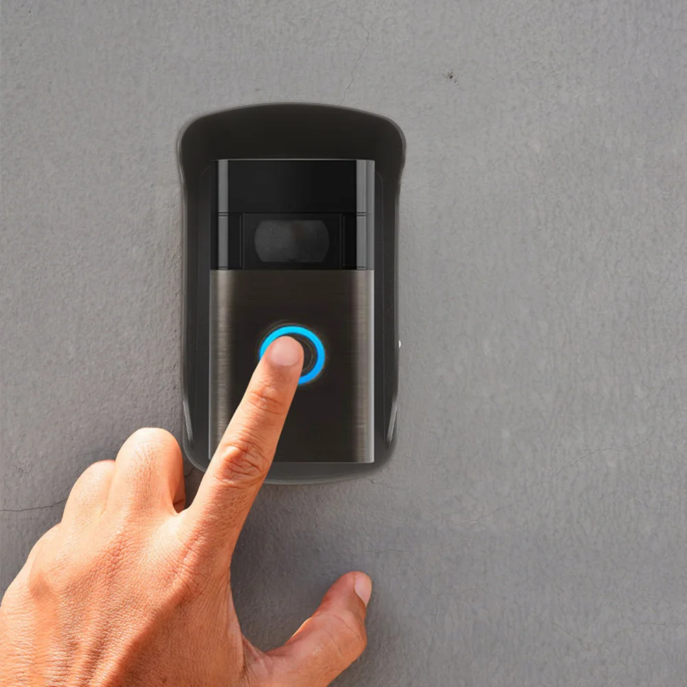 2pcs Doorbell Waterproof Cover Plastic Outdoor Protector for Access Control Machine Fingerprint Devices Attendance Shell