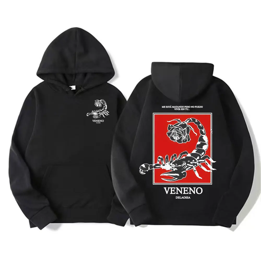 

Рэпер Delaossa Veneno альбом толстовки с графическим рисунком мужская одежда модные уличные толстовки в стиле хип-хоп мужские повседневные удобные толстовки большого размера