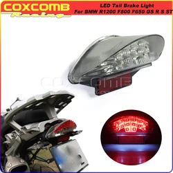 Für BMW R1200GS ADV R1200R F650GS F650ST F800S F800ST Motorrad 12V LED E4 E-Mark Rücklicht Reflektor Bremse hinten Bremsleuchte