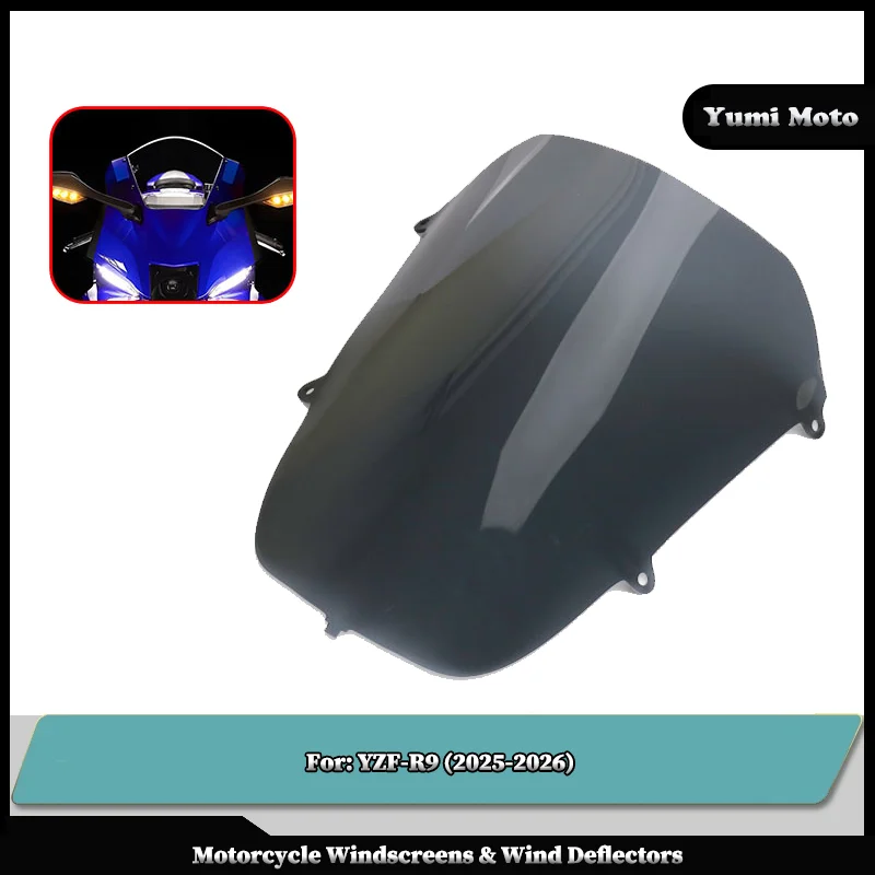 

Motorcycle Sport Touring Windshield Double Bubble Deflector For YAMAHA YZFR9 YZF-R9 2025-2026
