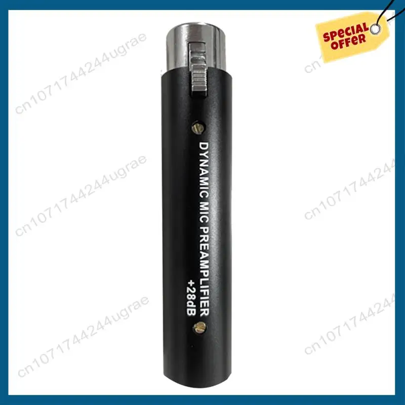 -A15I Amplificatore per microfono DM1 per amplificatore per microfono dinamico a guadagno DM1 28DB per microfoni a nastro dinamici e passivi