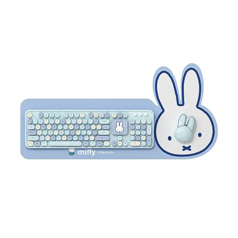 Miffy Wireless District Three Keyboard Bluetooth Mouse Suit Internet Celebrity Girls Cute Cartoon Notebook Desktop Computer Cute