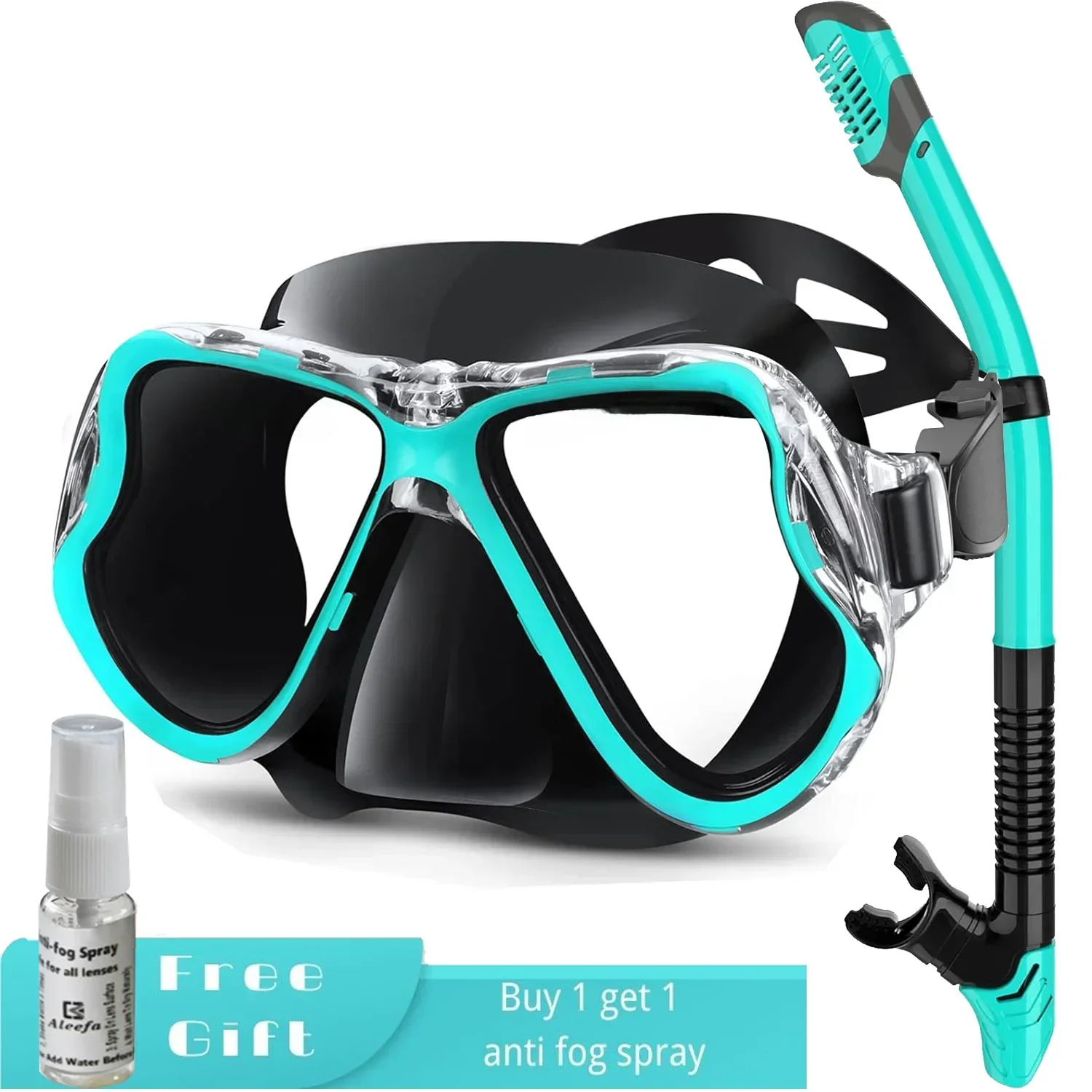 

Adult Myopia Diving Mask Set ,Dry Snorkeling, Anti-Fog Dive Mask, Free Breathing& Easy Adjustable Strap Scuba Mask,