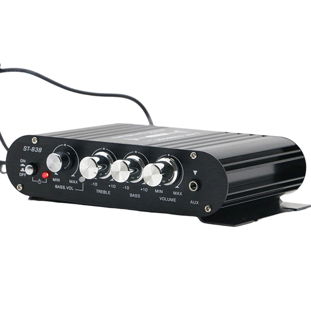 

Усилитель мощности ST-838 HiFi 2.1 канала с регулировкой басов и высоких частот, 80 Вт*2, стерео, для сабвуфера и колонок