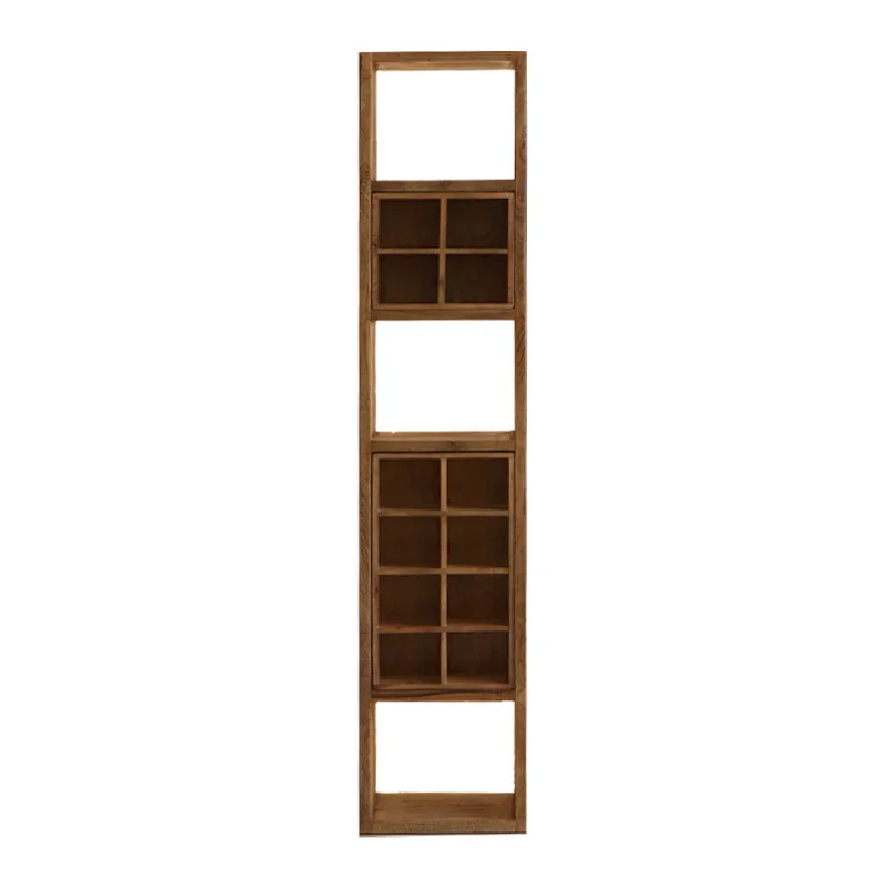 

Wabi Sand Wind Solid Wood Bogu Rack Tea Room Duobao Pavilion Shelf Antique Shelf Free Combination Grid Rack