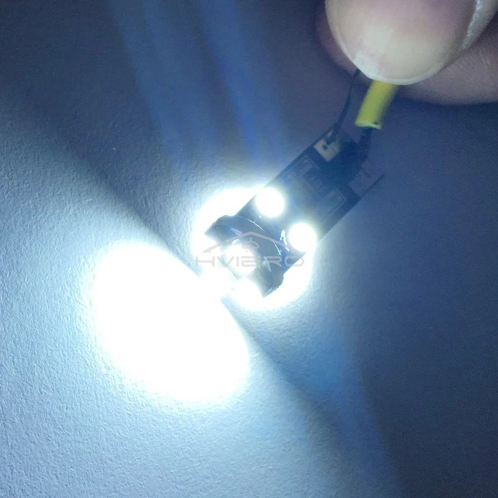 10PCS T10 Auto Led Light Interior Tail Bulb White DC 12V 3528 8SMD Backup Parking Lamp Dome Reading Reverse Superbright Lighting