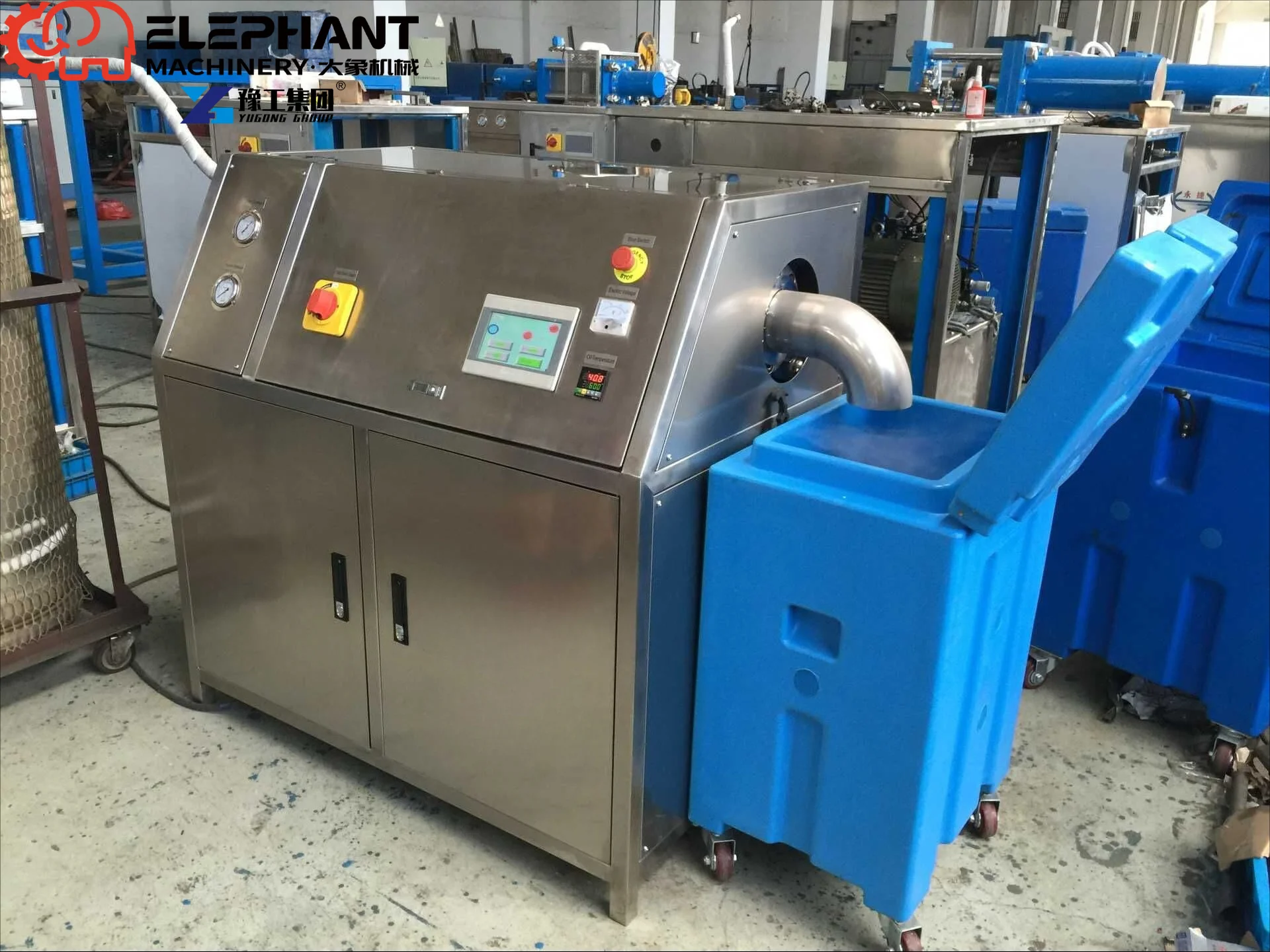 Deposit 30kg/h 50kg/h 100kg/h Industrial Flake Ice Dry Machine Dry Ice Cube Pelletizer Dry Ice Making Machine Price Pellet Maker