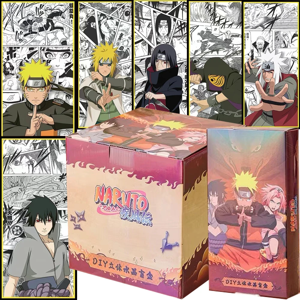 

Wholesale Naruto 3D Painting Collection Cards Uchiha Sasuke Hatake Kakashi Anime Storyboard Exquisite Character Cards Fun Gifts