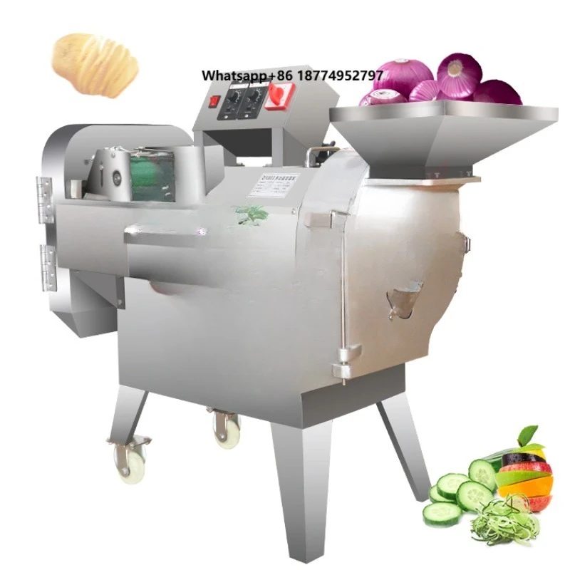 Commercial Industrial Cube Cutting Vegetable Dicer Machine for Farm & Restaurant Use-Carrots Onions Kiwis Apples Mangoes