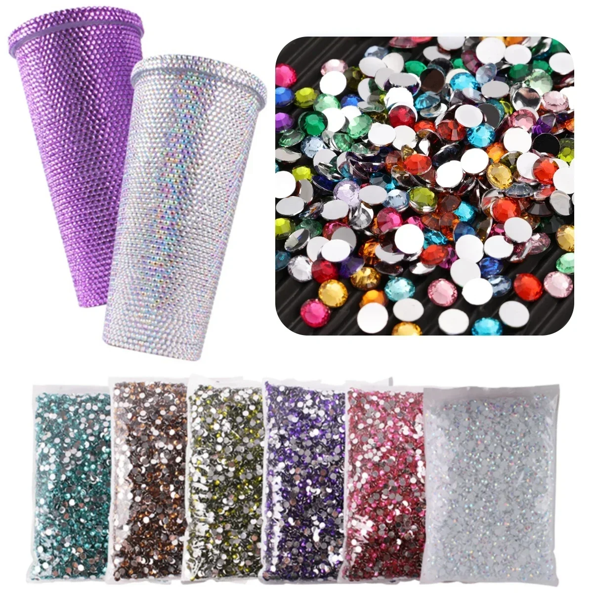 

Big Package 2-6mm Resin Non Hot Fix Rhinestones Bulk Wholesale Flat Back Plastic Crystals Nail Diy Glitters Cтразы Stone
