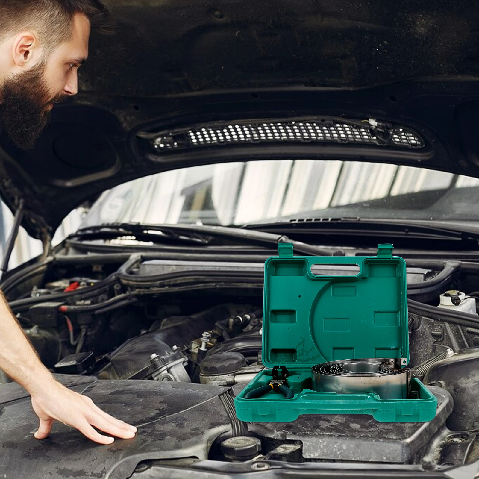 

Piston Ring Compressor 45 High Car Engine Tools Installer Pliers Disassembly Automotive Repair Set Piston Ring Kit