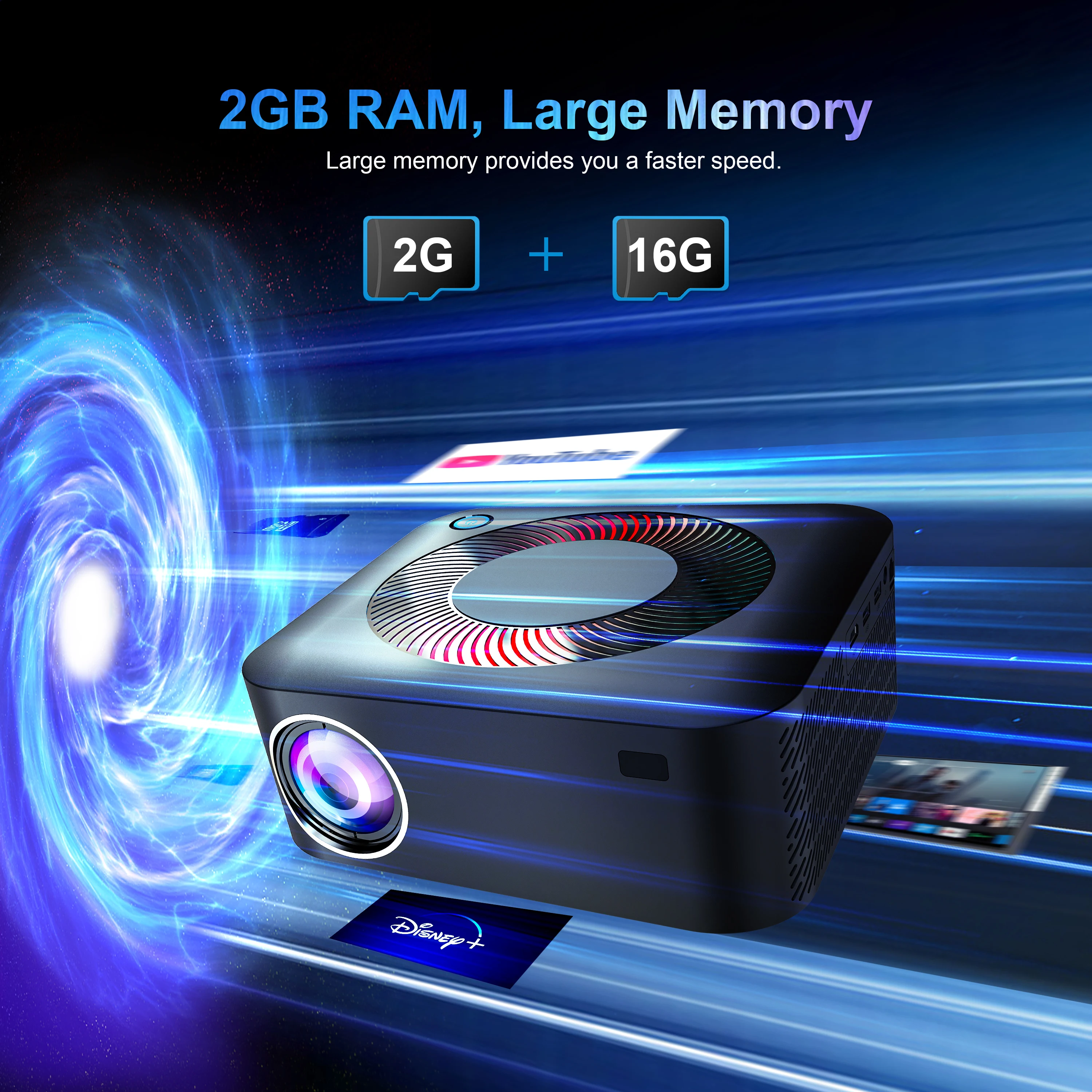 XNANO 300ANSI 4K Mini Projetor Portátil Android WiFi BT5.0 LED 1080P Home Theater Projetor Keystone Automático com Bateria