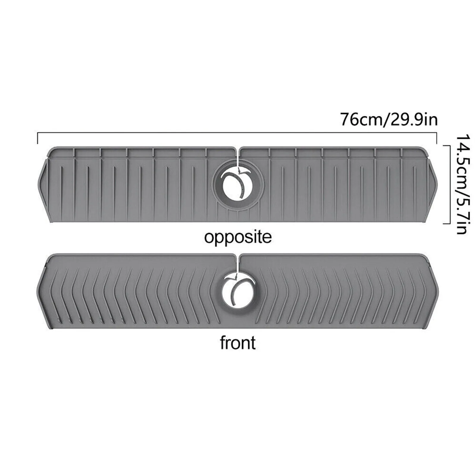 

Tray Slip Mat Kitchen Faucet Sink Splash Guard Silicone Drain Pad Water Catcher