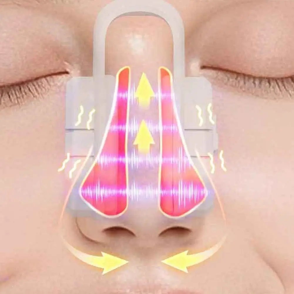 Compact EMS Nose Lifting Device Silicone Clip Vibration Therapy Nose Bridge Shaper Portable Facial Beauty Gadget
