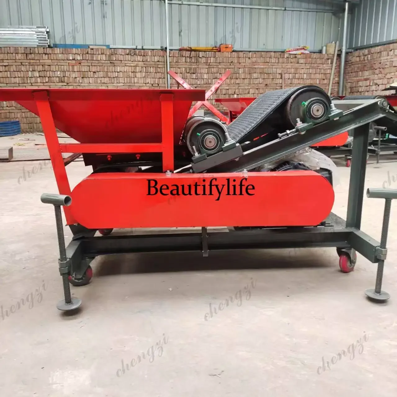 81 New multi-functional mobile grain throwing machine conveyor high-power small raising machine for wheat, corn and riceN138