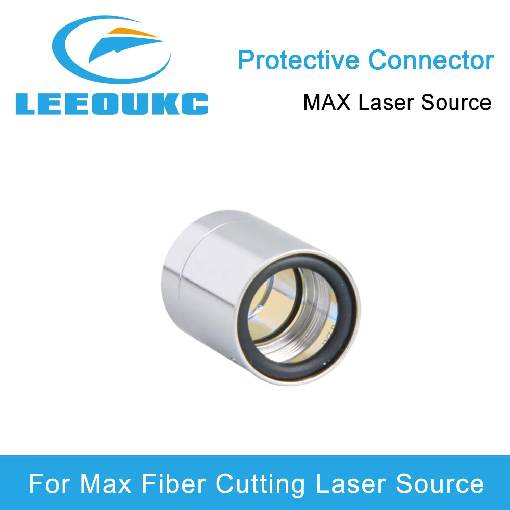 LEEOUKC Max Fiber Laser Source Output Connector Protective Lens Group For Max Fiber Power Source Fiber Laser Cutting