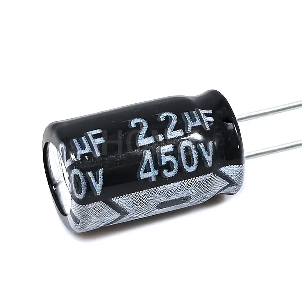 20PCS ​​​​​​​​2.2uF 450V 2.2MFD 450Volt 8*12mm Aluminum Electrolytic Capacitor Radial 2.2mf450v 450v2.2mf 450v2.2uf ±20%​​