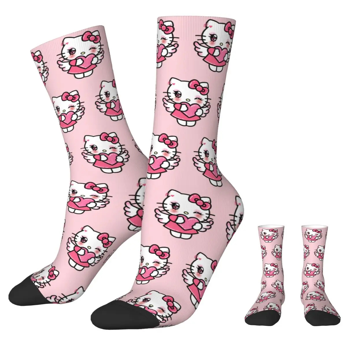 Hello Kitty Stockings Adults Men Lover Socks Soft Trendy Socks Autumn Climbing Anti-Slip Design Socks Birthday Gift