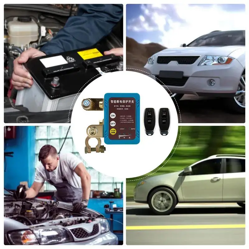 Remote Battery Disconnect Switches 12V 24V KillSwitches Automatic Power Shut Off Switches Car Battery Remote Control Switches
