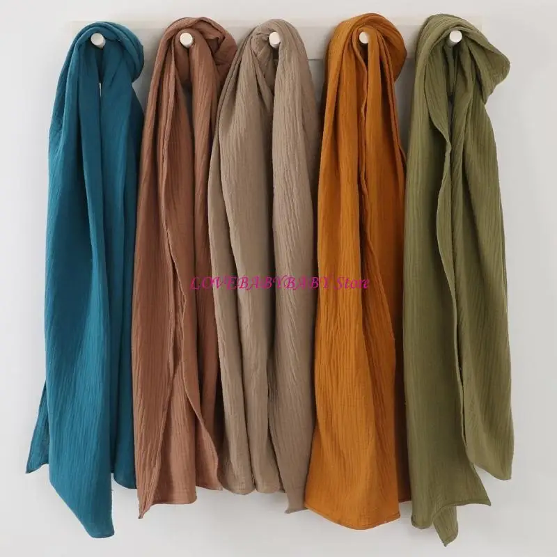 Lenço dupla camada pescoço para mulheres cobertura enfermagem multifuncional 65x180cm 4xbc