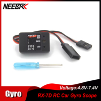 NEEBRC RX-7D Gyro Scope Micro Mini Gyro DC 4.8-7.4V for RC Car Drift Racing Boat Digital/Analog Universal Transmitter&Receiver
