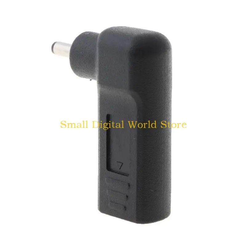 77UB 90 Degree Type-C Female to 3.0x1.1mm for DC Male Plug USB Type C Power Adapter Plug Converter Laptop for fo