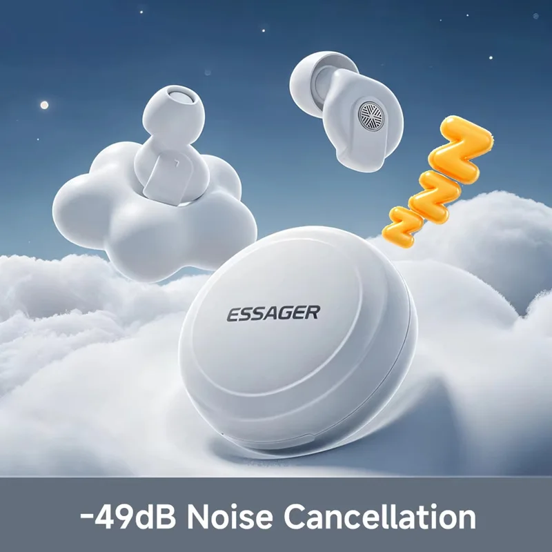 Light‑sleep Noise‑reducing Sleep Earplugs In‑ear Noise‑isolation Earplugs for Sleeping Against Snoring Storage Case Study Work