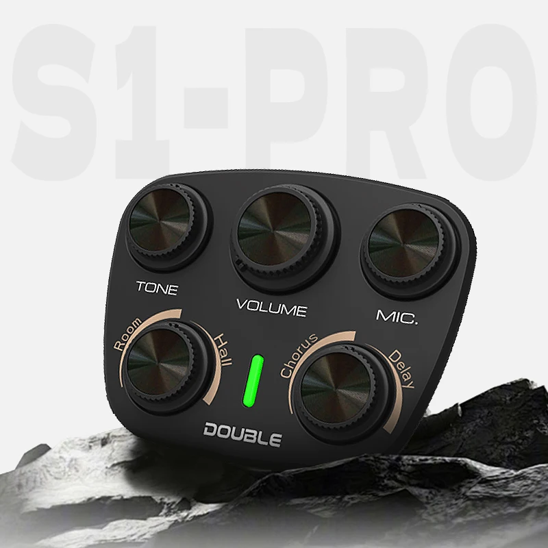 Bluetooth Accompaniment Reverb Pickup for Guitar, Guitar Pickups Double OS1/S1 Pro Guitar Pickup, Guitar Pickup Effector