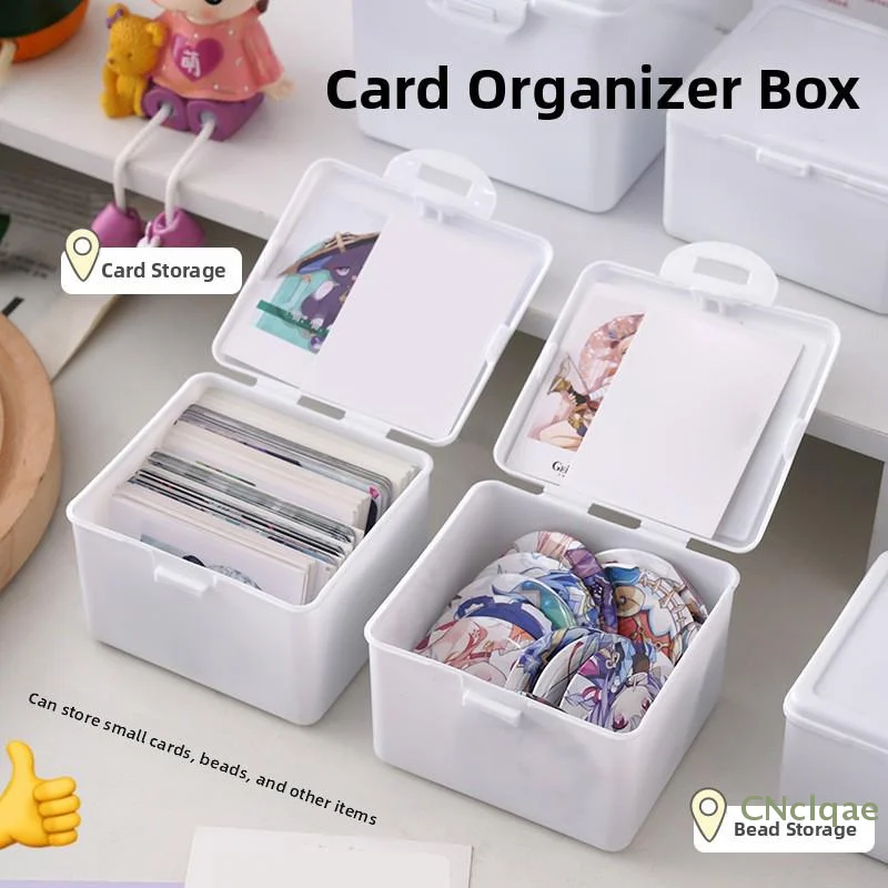 

[TG813]Collection Box Desktop Storage Organizer for Photos Jewelry and ID Cards Portable Compartmental Home Desk Solution