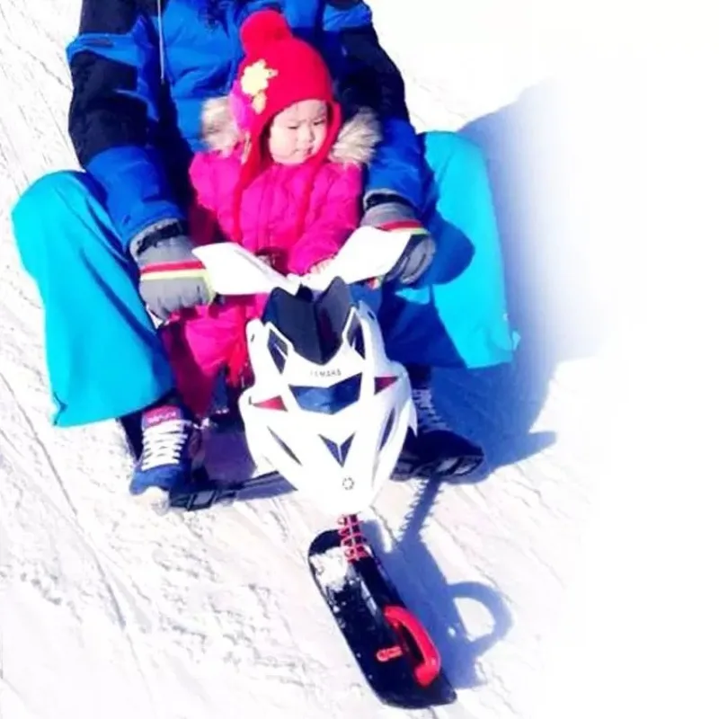 Latest non-motorized adult/child motorcycle style snowboard sled ski equipment 100KG